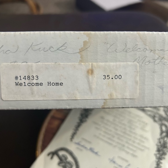 “Welcome Home” Sandra Kuck Mother’s Day Collection Plate Reco 9” mother & baby - Picture 3 of 4